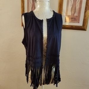 evolution by Cyrus Women's Fringed Vest